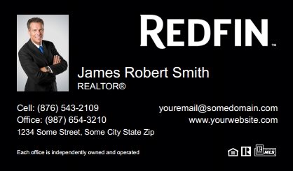 Redfin-Business-Card-Compact-With-Small-Photo-TH01B-P1-L3-D3-Black