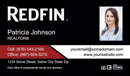 Redfin-Business-Card-Compact-With-Small-Photo-TH02C-P2-L3-D3-Red-Black-White