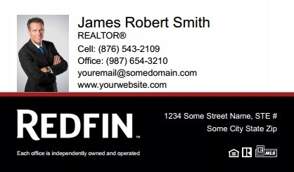 Redfin-Business-Card-Compact-With-Small-Photo-TH04C-P1-L3-D3-Black-White-Red