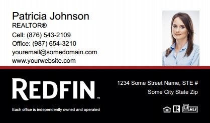 Redfin-Business-Card-Compact-With-Small-Photo-TH05C-P2-L3-D3-Black-White-Red