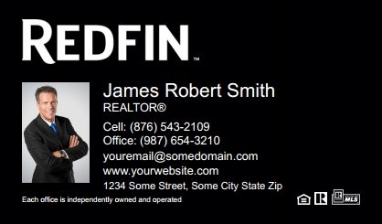 Redfin-Business-Card-Compact-With-Small-Photo-TH12B-P1-L3-D3-Black