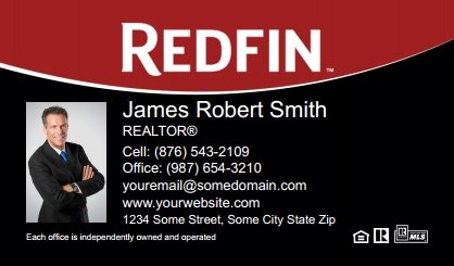Redfin-Business-Card-Compact-With-Small-Photo-TH13C-P1-L3-D3-Black-Red-White