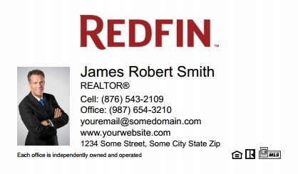 Redfin-Business-Card-Compact-With-Small-Photo-TH13W-P1-L1-D1-White