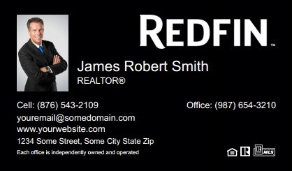 Redfin-Business-Card-Compact-With-Small-Photo-TH14B-P1-L3-D3-Black