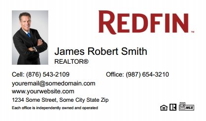Redfin-Business-Card-Compact-With-Small-Photo-TH15W-P1-L1-D1-White
