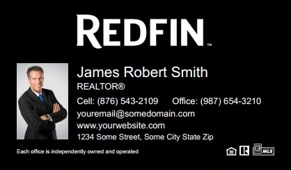 Redfin-Business-Card-Compact-With-Small-Photo-TH16B-P1-L3-D3-Black