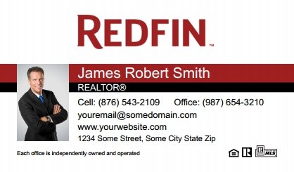 Redfin-Business-Card-Compact-With-Small-Photo-TH16C-P1-L1-D1-Black-Red-White