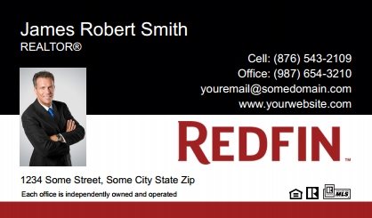 Redfin-Business-Card-Compact-With-Small-Photo-TH21C-P1-L1-D1-Black-Red-White