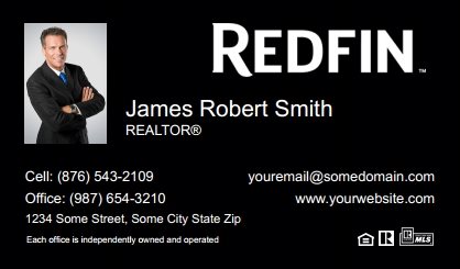 Redfin-Business-Card-Compact-With-Small-Photo-TH25B-P1-L3-D3-Black