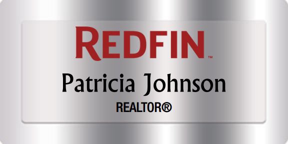 Redfin Name Badges Silver (W:3