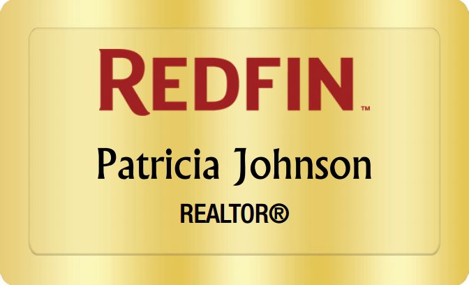 Redfin Name Badges Golden (W:2