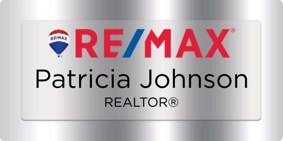 Remax Name Badges Silver (W:3