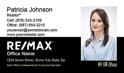 Remax-Business-Card-Compact-With-Full-Photo-TH3-P2-L3-D3-Black-White