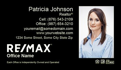 Remax-Business-Card-Compact-With-Full-Photo-TH5-P2-L3-D3-Black