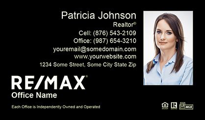 Remax-Business-Card-Compact-With-Medium-Photo-TH5-P2-L3-D3-Black