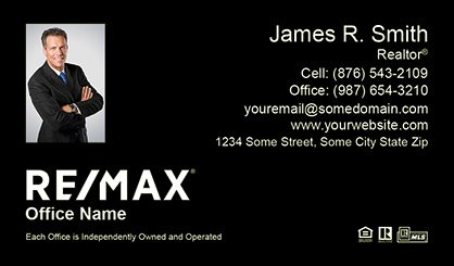 Remax-Business-Card-Compact-With-Small-Photo-TH5-P1-L3-D3-Black