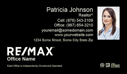 Remax-Business-Card-Compact-With-Small-Photo-TH5-P2-L3-D3-Black
