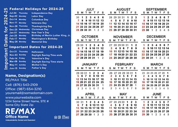 Remax Calendar Magnet 4.25X6 REMAX-CALMAG4256-021