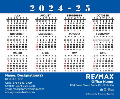 Remax Calendar Magnet 3.5X4 REMAX-CALMAG3540-013