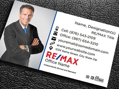 Remax Gloss Laminated Business Cards REMAX-BCLAM-001