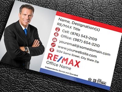 Remax Gloss Laminated Business Cards REMAX-BCLAM-005
