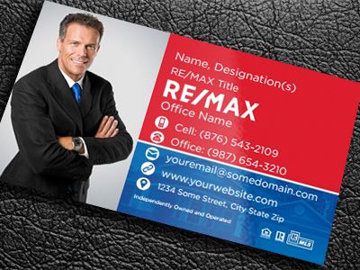 Remax Gloss Laminated Business Cards REMAX-BCLAM-013