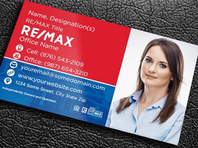 Remax Gloss Laminated Business Cards REMAX-BCLAM-015