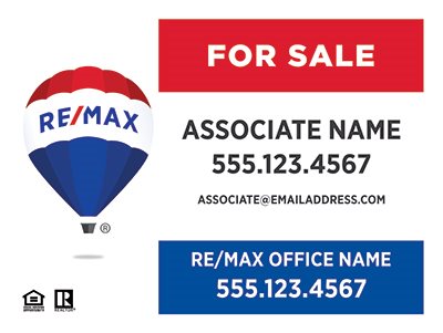 Remax Real Estate Yard Signs REMAX-PAN1824AL-001