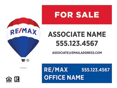 Remax Real Estate Yard Signs REMAX-PAN1824AL-005