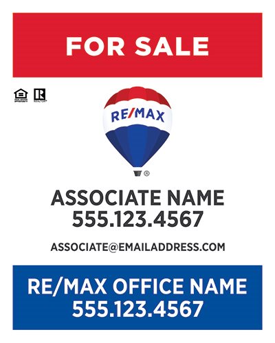 Remax Real Estate Yard Signs REMAX-PAN3024AL-001