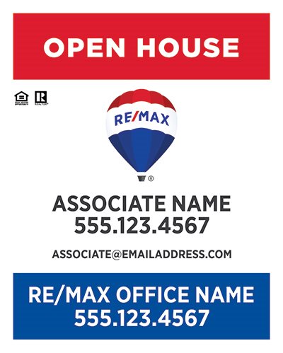 Remax Real Estate Yard Signs REMAX-PAN3024AL-002