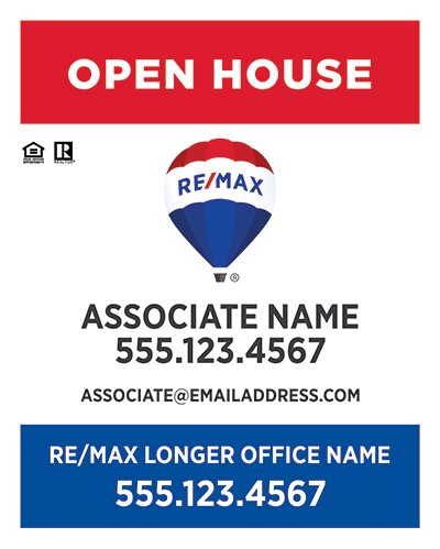 Remax Real Estate Yard Signs REMAX-PAN3024AL-004