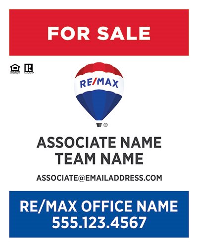 Remax Real Estate Yard Signs REMAX-PAN3024AL-005