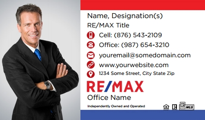 Remax UV Raised Business Cards REMAX-BCRAISEDUVSUEDE-005