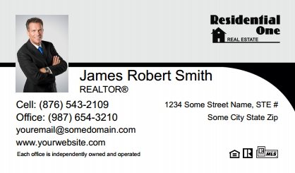 Residential-One-Canada-Business-Card-Compact-With-Small-Photo-T1-TH25BW-P1-L1-D3-Black-White-Others