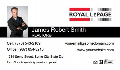 Royal-LePage-Canada-Business-Card-Compact-With-Small-Photo-T3-TH16BW-P1-L1-D1-Black-White