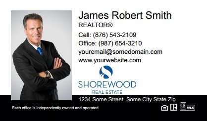Shorewood-Realtors-Business-Card-Compact-With-Full-Photo-T2-TH04BW-P1-L1-D3-Black-White-Others