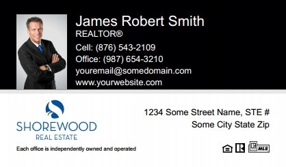 Shorewood-Realtors-Business-Card-Compact-With-Small-Photo-T2-TH17BW-P1-L1-D1-Black-White-Others