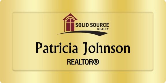 Solid Source Realty Inc Name Badges Golden (W:3