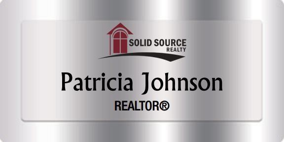 Solid Source Realty Inc Name Badges Silver (W:3