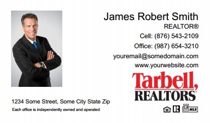 Tarbell-Realtors-Business-Card-Compact-With-Medium-Photo-T2-TH09W-P1-L1-D1-White