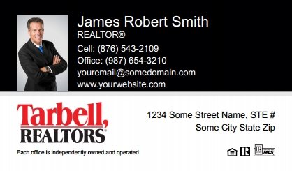Tarbell-Realtors-Business-Card-Compact-With-Small-Photo-T2-TH17BW-P1-L1-D1-Black-White-Others