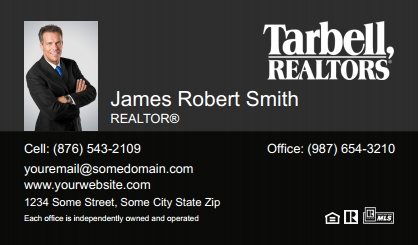 Tarbell-Realtors-Business-Card-Compact-With-Small-Photo-T2-TH20BW-P1-L3-D3-Black