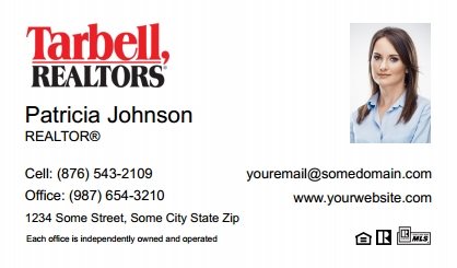 Tarbell-Realtors-Business-Card-Compact-With-Small-Photo-T2-TH24W-P2-L1-D1-White
