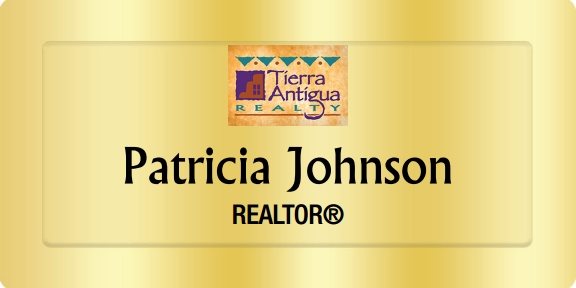 Tierra Antigua Realty Name Badges Golden (W:3