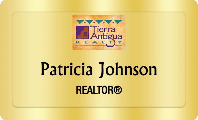 Tierra Antigua Realty Name Badges Golden (W:2