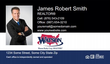 Watson-Realty-Business-Card-Compact-With-Medium-Photo-TH12C-P1-L1-D3-Blue-Black-White