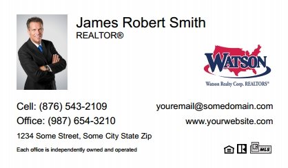 Watson-Realty-Business-Card-Compact-With-Small-Photo-TH25W-P1-L1-D1-White