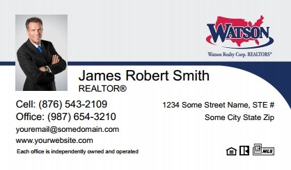 Watson-Realty-Business-Card-Compact-With-Small-Photo-TH27C-P1-L1-D1-Blue-White-Others