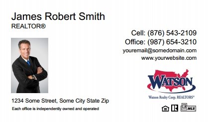 Watson-Realty-Business-Card-Compact-With-Small-Photo-TH29W-P1-L1-D1-White